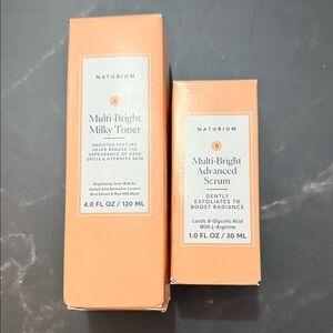 Multi-Bright Milky Toner and Advanced Serum Bundle